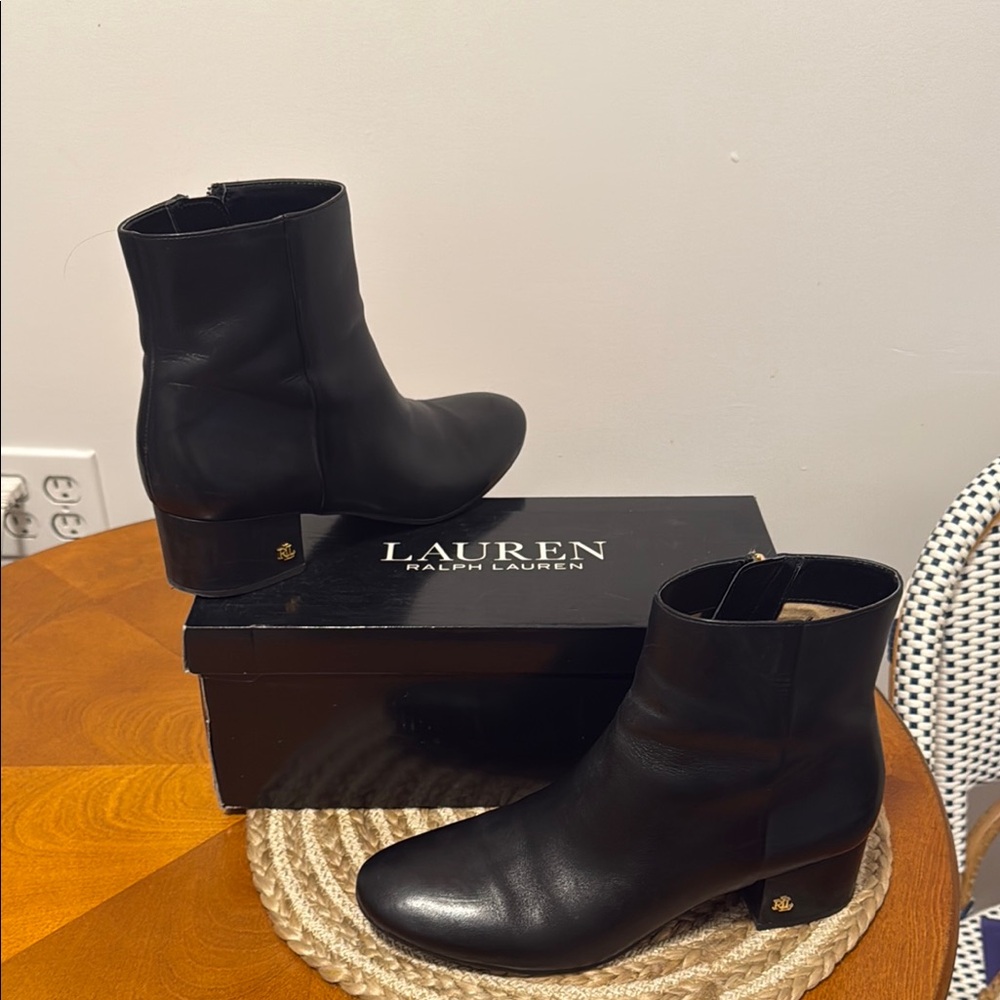 Lauren Ralph Lauren Black Ankle Boots